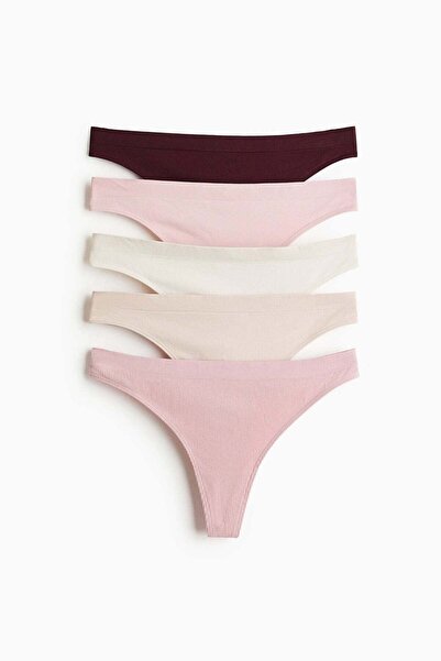 H&M 5-pack seamless thong briefs