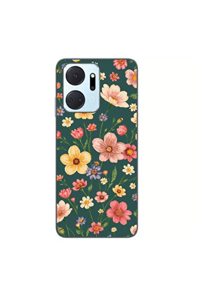 OEM Husa compatibila cu Honor X7a Silicon Gel Tpu Model Vintage Spring Flowers