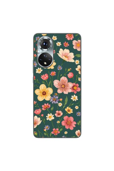 OEM Husa compatibila cu Honor 50 Silicon Gel Tpu Model Vintage Spring Flowers