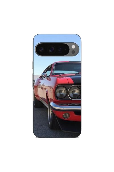 OEM Husa compatibila cu Google Pixel 9 Pro XL Silicon Gel Tpu Model Red Muscl...