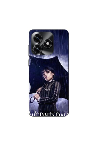 OEM Husa compatibila cu Honor X5c Plus Silicon Gel Tpu Model Wednesday Umbrella