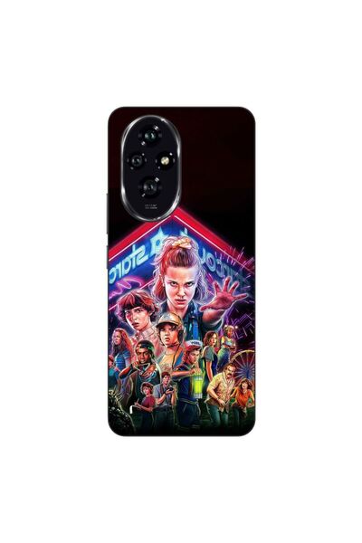 OEM Θήκη συμβατή με Honor 200, από σιλικόνη gel TPU, μοντέλο Stranger Things ...