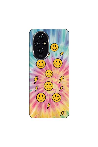 OEM Husa compatibila cu Honor 200 Silicon Gel Tpu Model Retro Smiley Faces