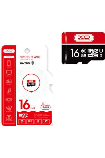 Xo Speed Flash microSDHC 16GB U1 UHS-I 75MB/s Με Αντάπτορα