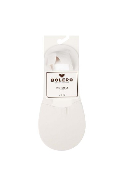 Bolero Kadın Premium Lazer Kesim Babet Çorap Beyaz