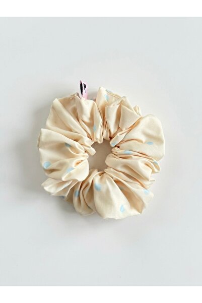 Punchiess Scrunchie cu buline și elastic