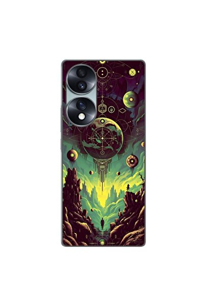 OEM Husa compatibila cu Honor 70 Silicon Gel Tpu Model Mystical Planet