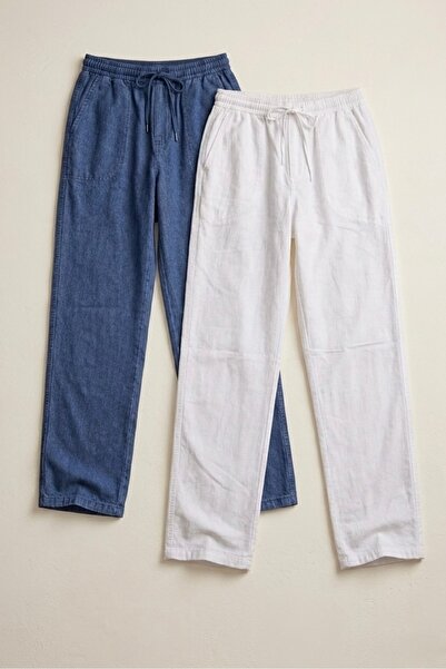 The Hench Double Layer Raw Linen Men's Trousers