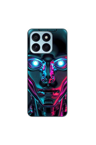 OEM Husa compatibila cu Honor X8b Silicon Gel Tpu Model Chrome Humanoid