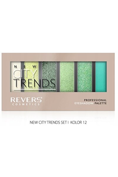 Revers cosmetics Paletă de farduri de ochi Revers City Trends pentru Femei, 1...