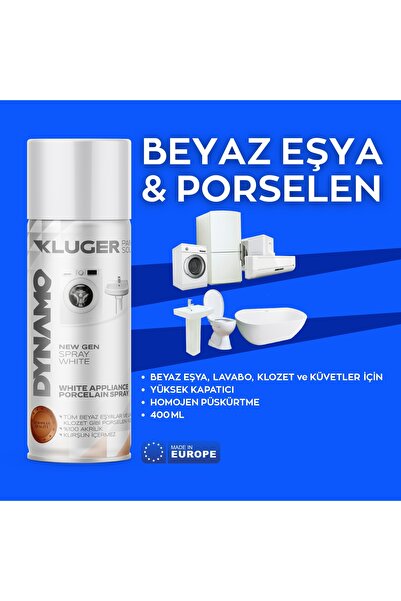 Kluger Dynamo Beyaz Eşya & Porselen & Emaye Sprey Boya