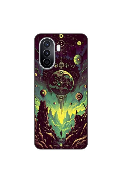 OEM Husa compatibila cu Huawei Nova Y70 Silicon Gel Tpu Model Mystical Planet