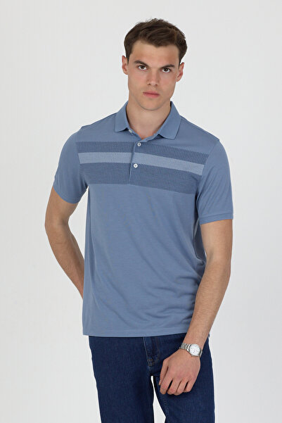 ENQUE Polo Collar Cotton Pocketless Short Sleeve T-Shirt