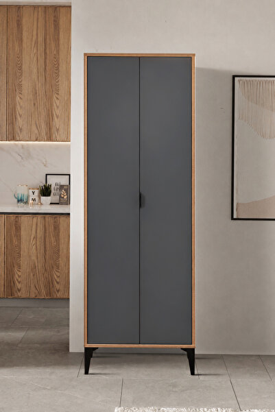 SARMOBİ Arden 2 Kapaklı Çok Amaçlı Mutfak/Kiler Dolabı 65x190x37 cm