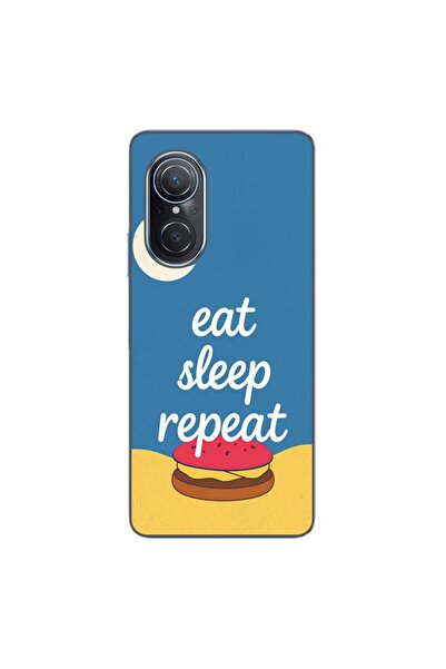 OEM Husa compatibila cu Huawei Nova 9 SE Silicon Gel Tpu Model Eat Sleep Repeat