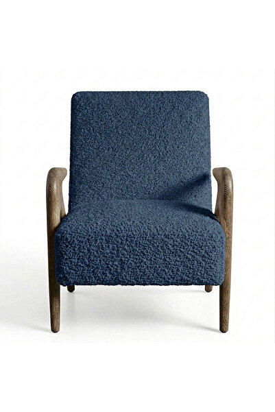homejoyz Chair Boucle Fabric and Swedish Wood-Claude-Off White-72X75X93 cm