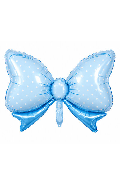 BeySüS Polka Dot Blue Bow Foil Balloon