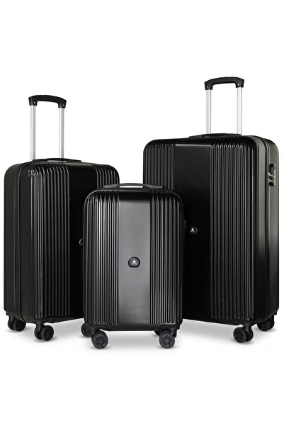 Generic Luggage Set 3 PCS ABS Material, Spinner Wheels & Lightweight for Trav...