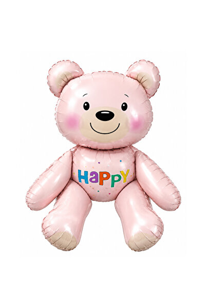BeySüS Happy Pink Teddy Bear Foil Balloon