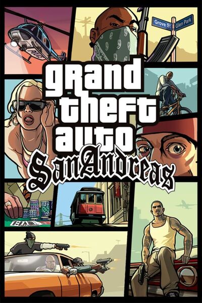 ESLEM Gta San Andreas Poster Grand Theft Auto Oyuncu Gaming Odası Duvar Tablo...