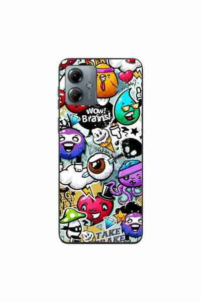 OEM Husa compatibila cu Motorola Moto G14 Silicon Gel Tpu Model Pop Art Graffiti