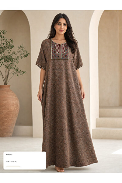 TUFAHA Cashmere Shirt with Embroidered Sleeves