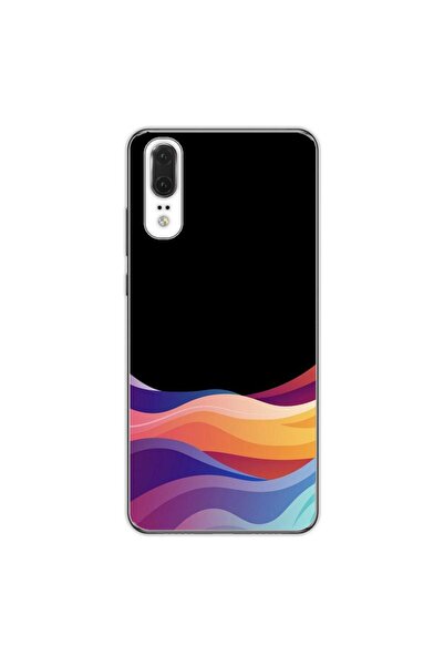 OEM Husa compatibila cu Huawei P20 Silicon Gel Tpu Model Neon Waves