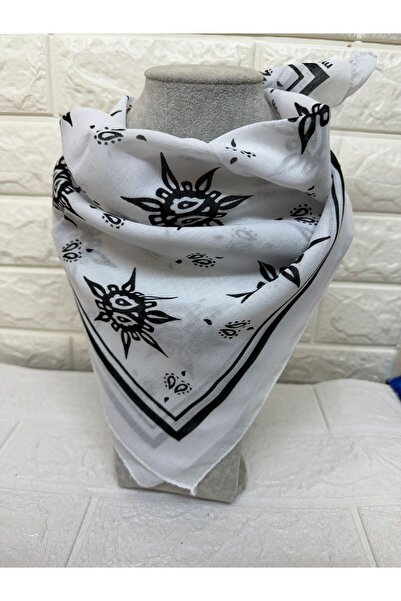 sema aksesuar Star Flower Ethnic Patterned Scarf Bandana - Gift