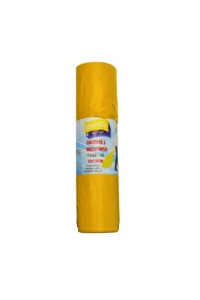 Egepack Top Bottom Set of 5 Rolls of Bags - Yellow Household / Garbage 240 L,...