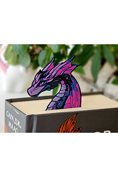Anka Atolye Ametist Deniz Ejderhası Kitap Ayracı – 3D Baskı Dragon Ayraç - Fa...