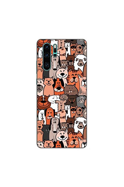 OEM Husa compatibila cu Huawei P30 Pro Silicon Gel Tpu Model Caini si Pisici ...