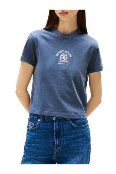 Tommy Hilfiger Γυναικείο Varsity Crest T-shirt Navy Μπλε Tommy Jeans DW0DW203...