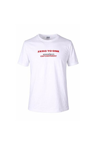 trender To One Erkek O Yaka T-Shirt Zero Beyaz