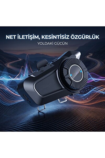 wiks Evrensel Motosiklet Kask İçi Bluetooth İnterkom Kulaklık, Gürültü Önleyi...