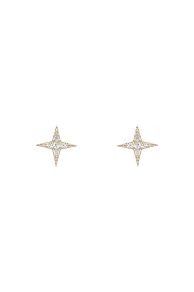 Lisa&Co. Cercei Argint Northern Star Shiny S Argint placat cu rodiu / Zircon ...