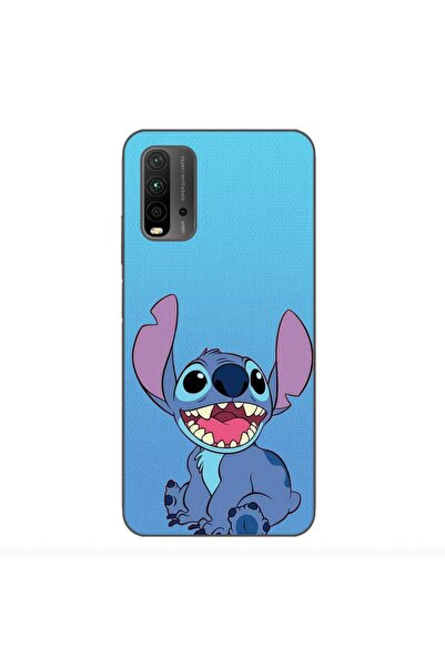 OEM Θήκη συμβατή με Xiaomi Redmi 9T Σιλικόνης Gel TPU με σχέδιο Stitch Μπλε