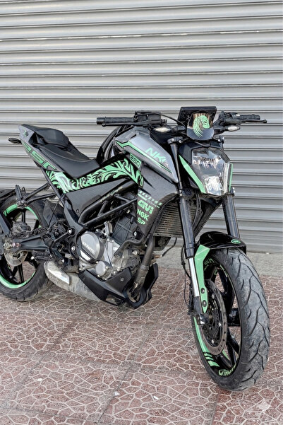 Banxtre CFMOTO NK250 için Tribal Detaylı Komple Jant ve Grenajlar için Sticke...