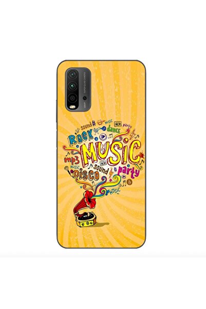 OEM Θήκη συμβατή με Xiaomi Redmi 9T Σιλικόνης Gel TPU με σχέδιο Μουσική σε Γρ...