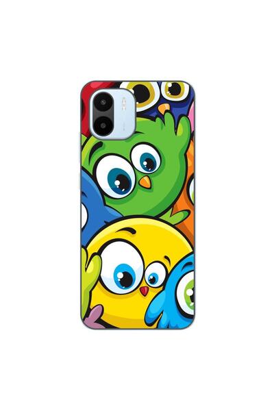 OEM Case compatible with Xiaomi Redmi A1 Silicone Gel Tpu Colorful Owls Pattern