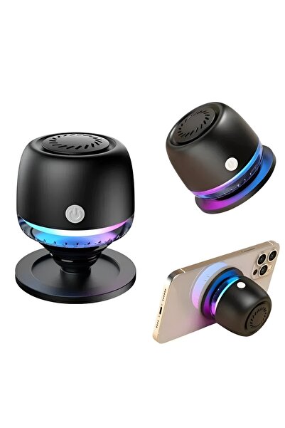 hauswert Magsafe Bluetooth Hoparlör RGB Mini Bass Manyetik Mıknatıslı Kablosu...