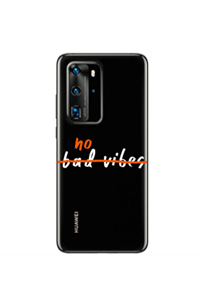 Other Huawei P40 Pro No bad vibes 2 Transparent Silicone TPU Θήκη