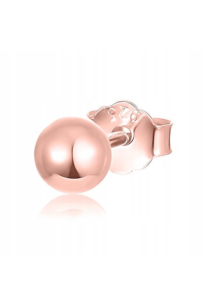 Larezo Cercel Din Argint 925 Placat Cu Aur, Model Sfera Simpla Kula Kulka, Di...