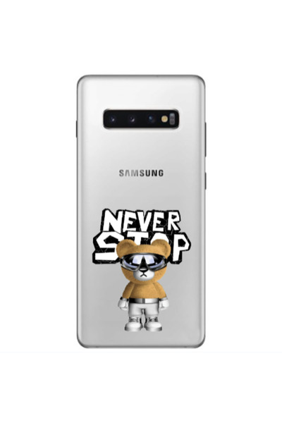 Other Samsung S10 Plus Never stop Transparent Silicone TPU Θήκη