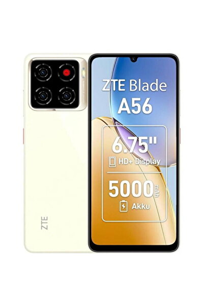 ZTE Mobile phone Blade A56, 4GB RAM, 128GB, 4G LTE, Dual SIM, Unisoc T7200, Gold