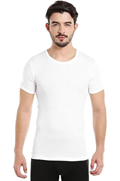 BYC Men's Round Neck Undershirt from BYC, White
