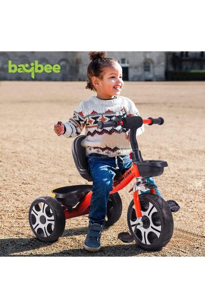 BAYBEE Coaster Kids Tricycle for Toddlers 1-3, Smart Plug and Play Baby Tricy...