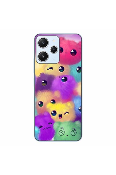 OEM Husa compatibila cu Xiaomi Redmi 12 4G Silicon Gel Tpu Model Pufosi Colorati
