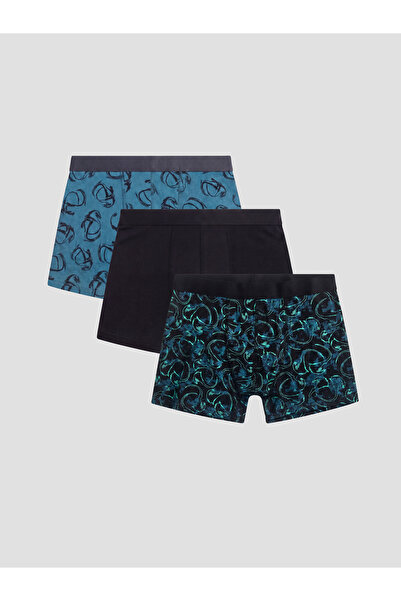 LC Waikiki Boxeri bărbați din bumbac elastic, croială standard, pachet de 3