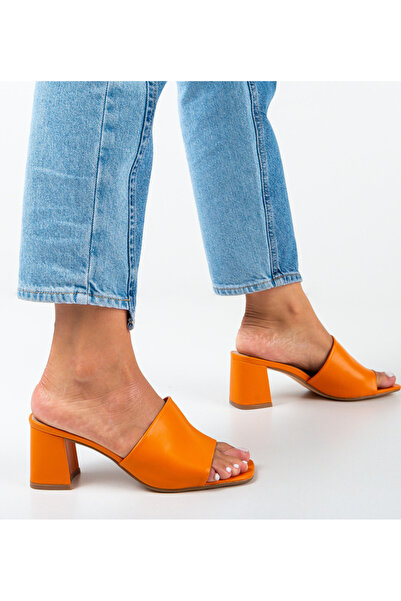 BENOTTİ Orange Pope Clogs