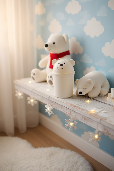 QLUX IDEAS Decorative Trash Can with Hippo Animal Figure |   Special Design B...